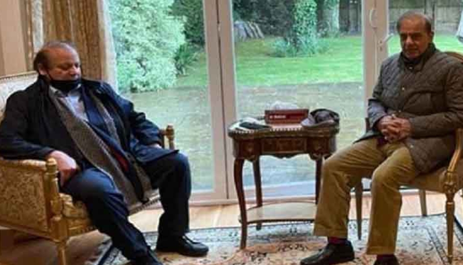 Shahbaz and Nawaz Sharif in London 
